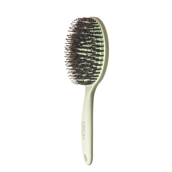 OSOM Professional Lollipop Vent Brush Matte Mint OSOM15486 apvalios formos šepetys plaukų džiovinimui, mėtinis, su nailono spygliukais ir šerno šereliais