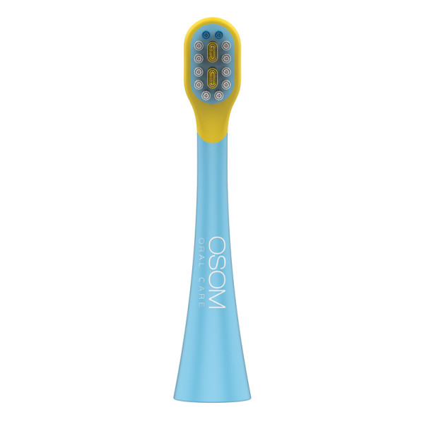 Pakaitinis antgalis vaikiškam dantų šepetėliui OSOM Oral Care Kids K6XBLUE, mėlynos spalvos