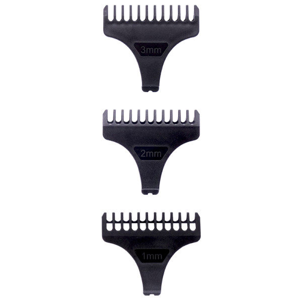 Papildomų šukų rinkinys plaukų kantavimo mašinėlei - trimeriui OSOM Professional Hair Trimmer Blade, 3 vnt. 1 mm, 2 mm, 3 mm