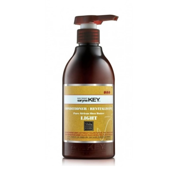 Plaukų kondicionierius Saryna KEY Damage Light Pure African Shea Conditioner, su taukmedžio sviestu, atstatomasis, skirtas pažeistiems plaukams, neapsunkina plaukų, 1000 ml