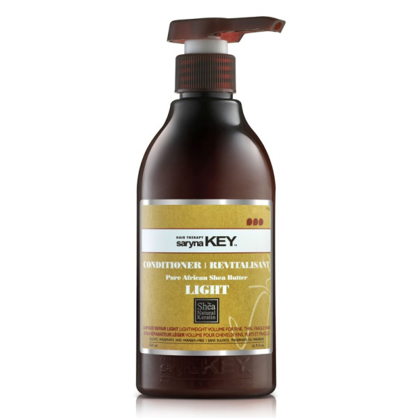 Plaukų kondicionierius Saryna KEY Damage Light Pure African Shea Conditioner, su taukmedžio sviestu, atstatomasis, skirtas pažeistiems plaukams, neapsunkina plaukų, 500 ml