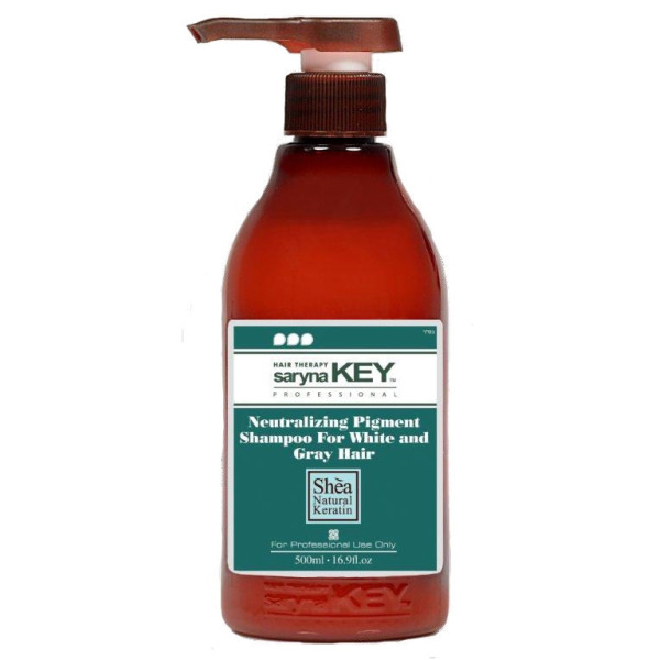 Plaukų šampūnas Saryna KEY Silver Shampoo, neutralizuojanti geltonumą, 500 ml