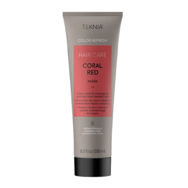 Raudoną spalvą paryškinanti kaukė Lakme Teknia Coral Red Mask, 250 ml