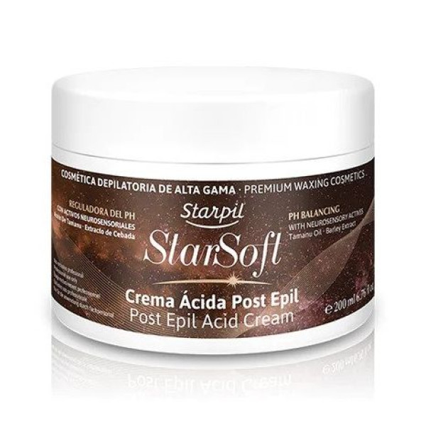 Rūgštinis kremas po depiliacijos Starpil StarSoft Post Epil Acid Cream, ypač jautriai odai, 200 ml