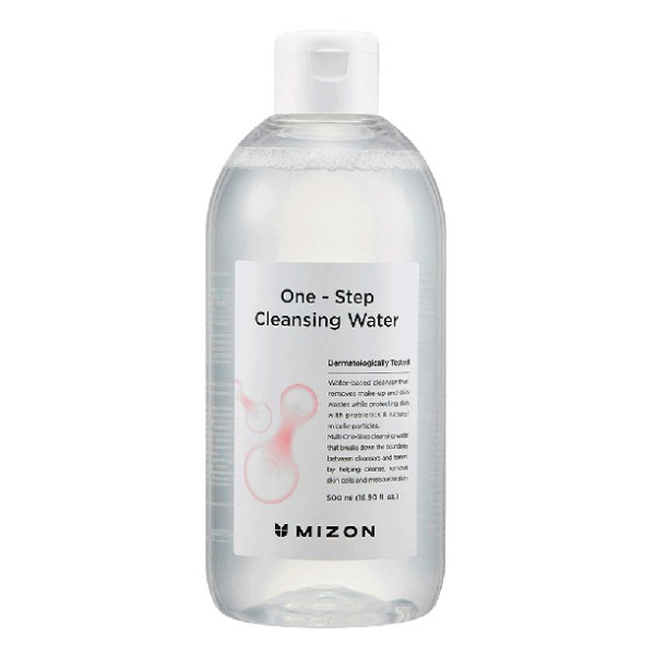 Valomasis vanduo veido odai Mizon One Step Cleansing Water, tinka visų tipų odai, 500 ml