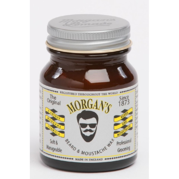 Vaškas barzdos ir ūsų formavimui Morgan's Pomade Beard & Moustahe Wax, 50 g