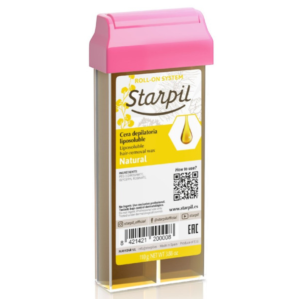 Vaškas kasetėje Starpil Roll-On Natural, natūralus, 110 g