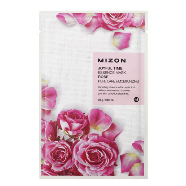 Veido kaukė Mizon Joyful Time Essence Mask Rose, su rožėmis, 23 g