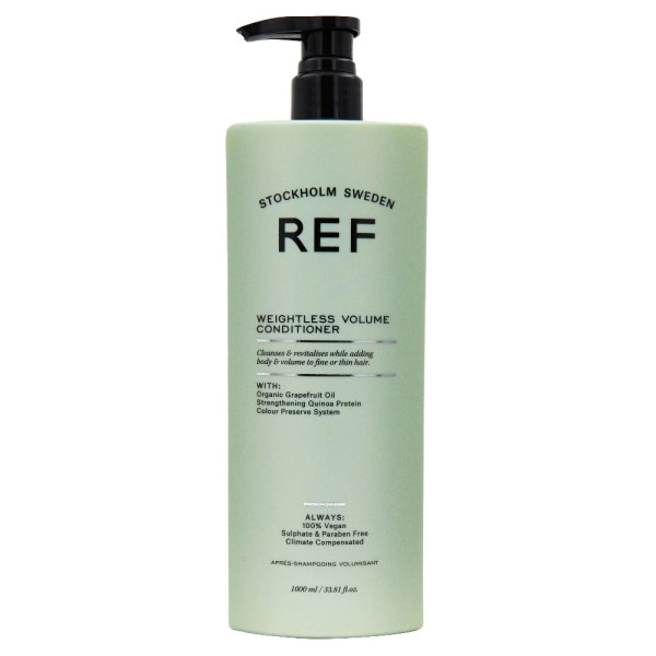 Ref Stockholm Weightless Volume Sulfates-Free Hair Conditioner Smoothens & Volume, 1000 ml Ref Stockholm Weightless Volume Sulfates-Free Hair Conditioner Smoothens & Volume, 1000 ml