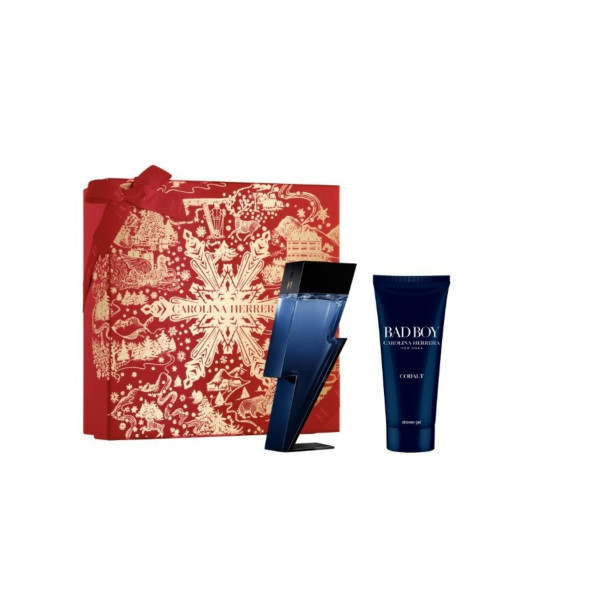 Set Carolina Herrera: Bad Boy Cobalt Eau De Parfum For Men, 100 ml + Bad Boy Cobalt Refreshing Shower Gel For All Skin Types, 100 ml Set Carolina Herrera: Bad Boy Cobalt Eau De Parfum For Men, 100 ml + Bad Boy Cobalt Refreshing Shower Gel For All Skin Types, 100 ml
