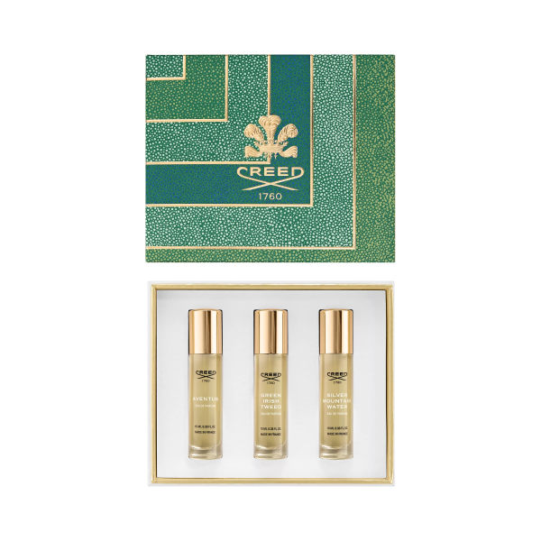 Set Creed: Aventus Eau De Parfum For Men, 10 ml + Green Irish Tweed Eau De Parfum For Men, 10 ml + Silver Mountain Water Eau De Parfum For Men, 10 ml Set Creed: Aventus Eau De Parfum For Men, 10 ml + Green Irish Tweed Eau De Parfum For Men, 10 ml + Silver Mountain Water Eau De Parfum For Men, 10 ml