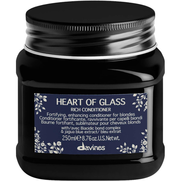 Davines Heart Of Glass Rich Conditioner šviesius plaukus maitinantis kondicionierius, 250 ml Davines Heart Of Glass Rich Conditioner šviesius plaukus maitinantis kondicionierius, 250 ml