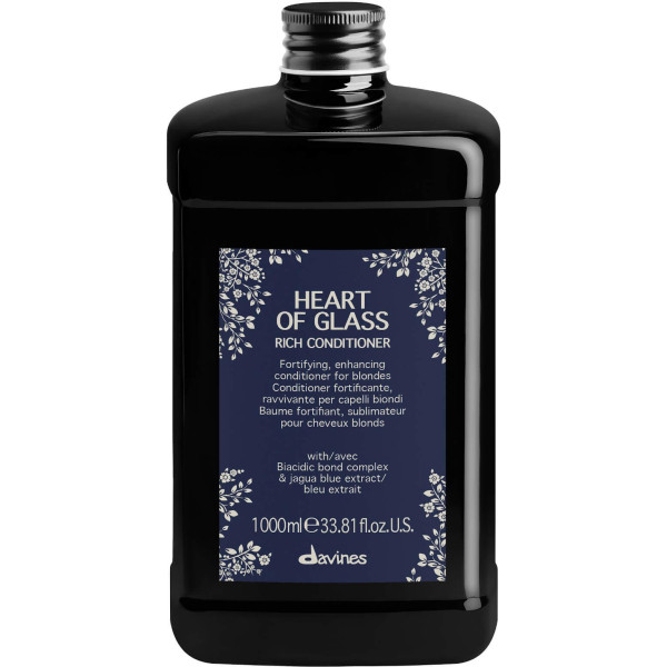Davines HEART OF GLASS Rich Conditioner šviesius plaukus maitinantis kondicionierius, 1000 ml Davines HEART OF GLASS Rich Conditioner šviesius plaukus maitinantis kondicionierius, 1000 ml