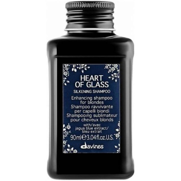 Davines HEART OF GLASS Silkening Shampoo šviesius plaukus glotninantis, 90 ml Davines HEART OF GLASS Silkening Shampoo šviesius plaukus glotninantis, 90 ml
