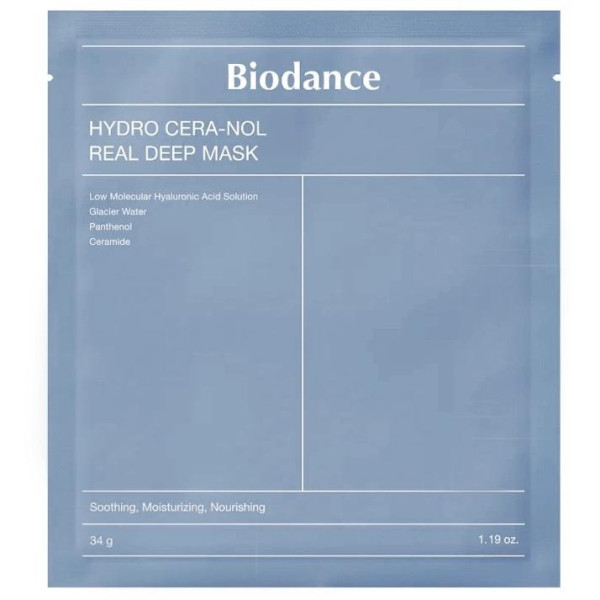Biodance Hydro Cera-Nol Real Deep Mask intensyviai drėkinanti hidrogelinė veido kaukė, 34 g Biodance Hydro Cera-Nol Real Deep Mask intensyviai drėkinanti hidrogelinė veido kaukė, 34 g