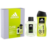 Adidas Men Pure Game rinkinys vyrams (EDT tualetinis vanduo, 100 ml + dušo želė, 250 ml)