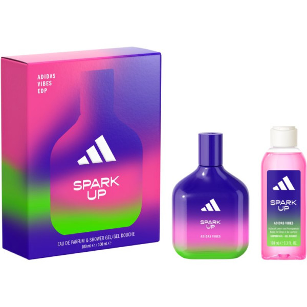 Adidas Vibes Spark Up rinkinys unisex (EDP, 100 ml + dušo želė, 100 ml)