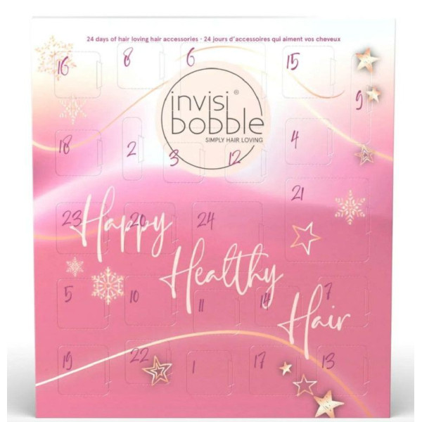 Advento kalendorius Invisibobble Advent Calendar 2022 Happy Healthy Hair, 24 vnt. aksesuarų plaukams