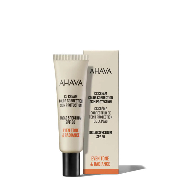 AHAVA CC Cream Color Correction Skin Protection odos spalvą koreguojantis CC kremas SPF 30, 30 ml