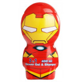 Air Val Marvel Iron Man Gel & Shampoo 2in1 šampūnas-dušo želė vaikams, 400 ml