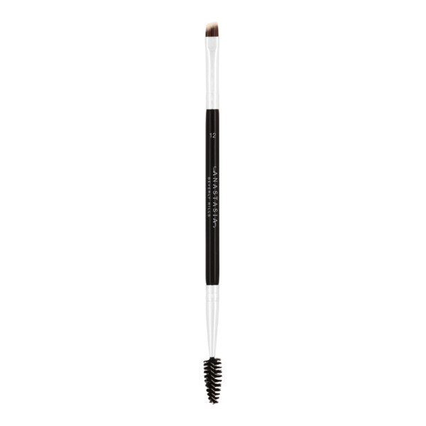 Anastasia Beverly Hills Dual-Ended Angled Brush #12 makiažo šepetėlis