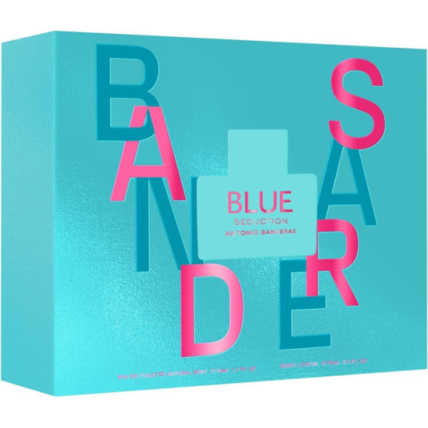 Antonio Banderas Blue Seduction rinkinys moterims (EDT, 50 ml + kūno losjonas, 75 ml)