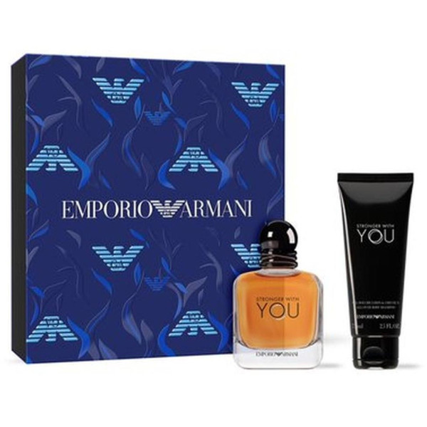 Armani Stronger With You rinkinys vyrams (EDT, 50 ml + dušo želė, 75 ml )