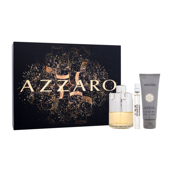 Azzaro Wanted rinkinys vyrams (EDT, 100 ml + dušo želė, 75 ml + EDT, 10 ml)