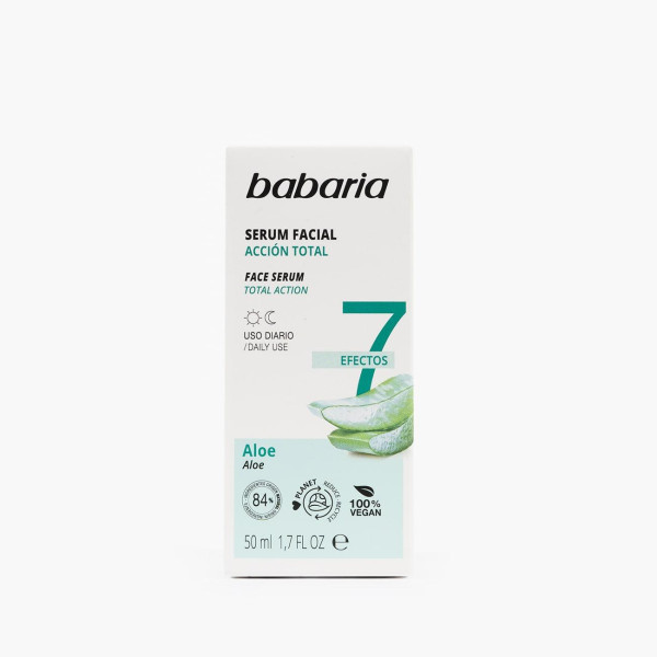 Babaria Aloe Facial Serum 7 Effects veido serumas, 50 ml