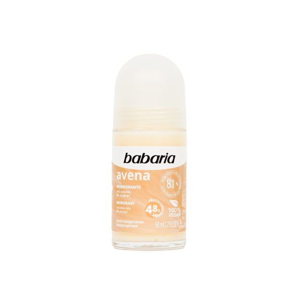 Babaria Oat Roll-On Deodorant rutulinis dezodorantas, 50 ml