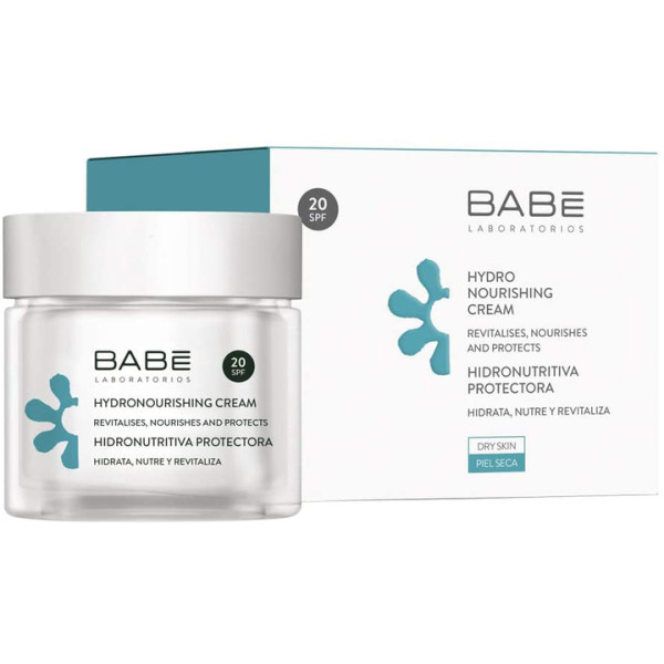 Babe ESSENTIALS Hydronourishing Cream SPF 20 drėkinamasis, maitinamasis veido kremas, 50 ml