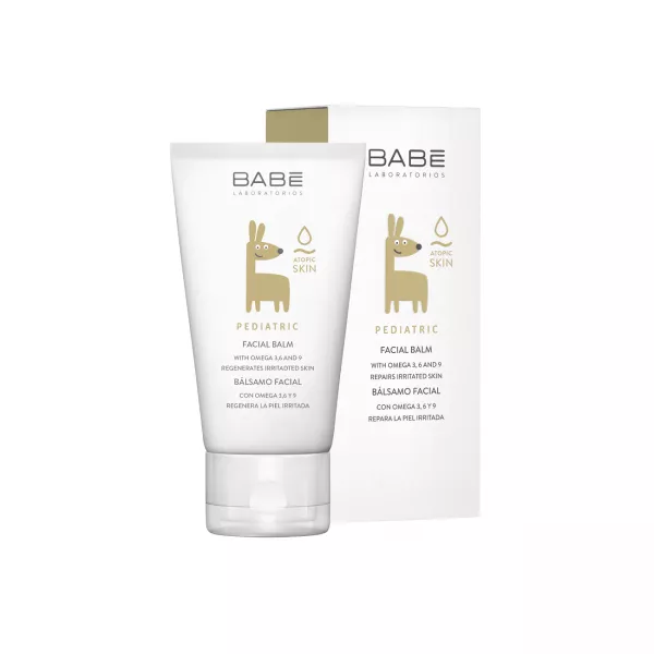 Babe PEDIATRIC Facial Balm For Atopic Skin drėkinamasis veido balzamas kūdikiams ir vaikams, 50 ml