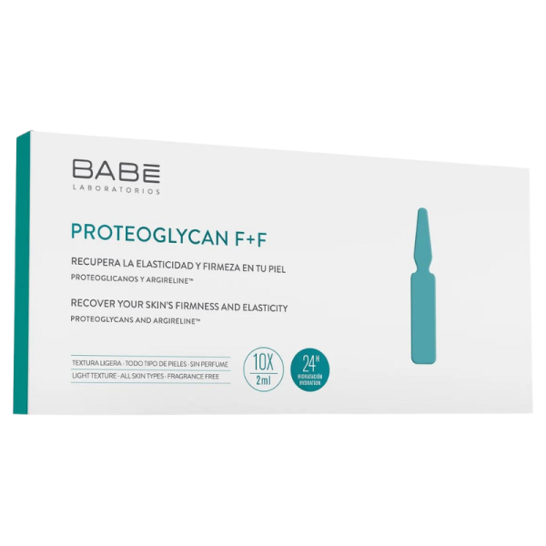 Babe PROTEOGLYCAN F+F stangrinamojo koncentruoto veido serumo ampulės, 10 x 2 ml