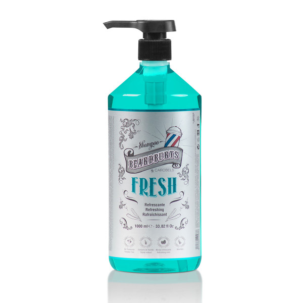 Beardburys Fresh švelniai šaldantis plaukų šampūnas, 1000 ml