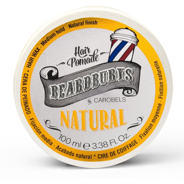 Beardburys Natural Vidutinės fiksacijos pomada kreminės konsistencijos, 100 ml