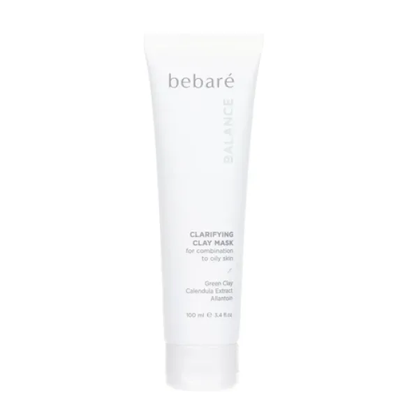 Bebaré Balance Clarifying Clay Mask valomoji molio kaukė, 100 ml