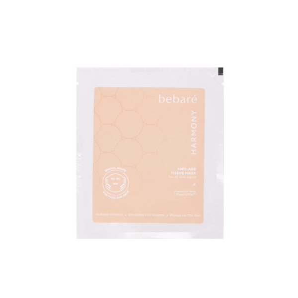 Bebaré Harmony Anti-Age Tissue Mask lakštinė kaukė su kamieninėmis obuolių ląstelėmis, 23 ml