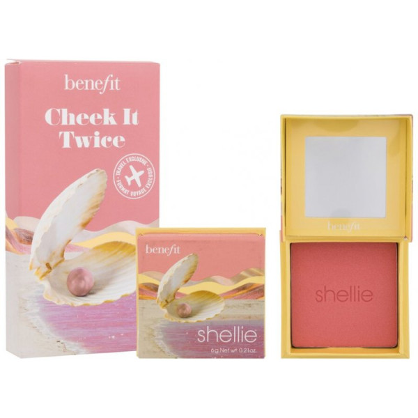 Benefit Shellie Blush Travel Exclusive skaistalai, 2 x 6 g