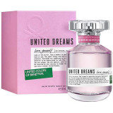 Benetton United Dreams Love Yourself EDT tualetinis vanduo moterims, 80 ml