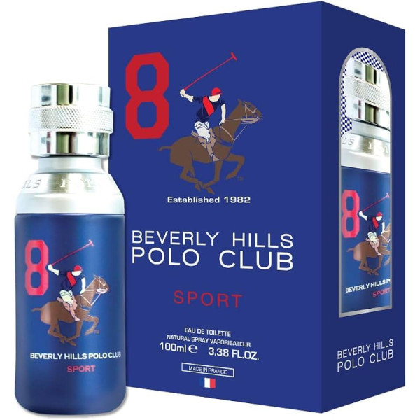 Beverly Hills Polo Club 8 Sport EDT tualetinis vanduo vyrams, 100 ml