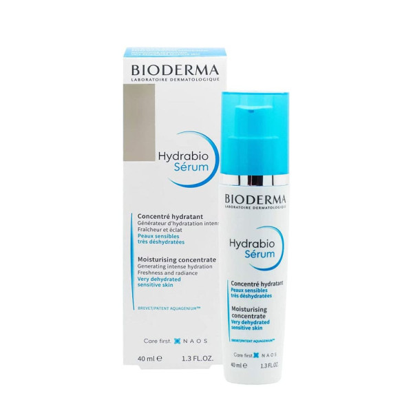 Bioderma Hydrabio Serum Moisturising Concentrate Sensitive Very Dehydrated Skin intensyviai drėkinantis serumas, 40 ml