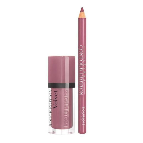 Bourjois Rouge Edition Velvet Lipstick 14 Plum lūpų dažai ir lūpų pieštukas