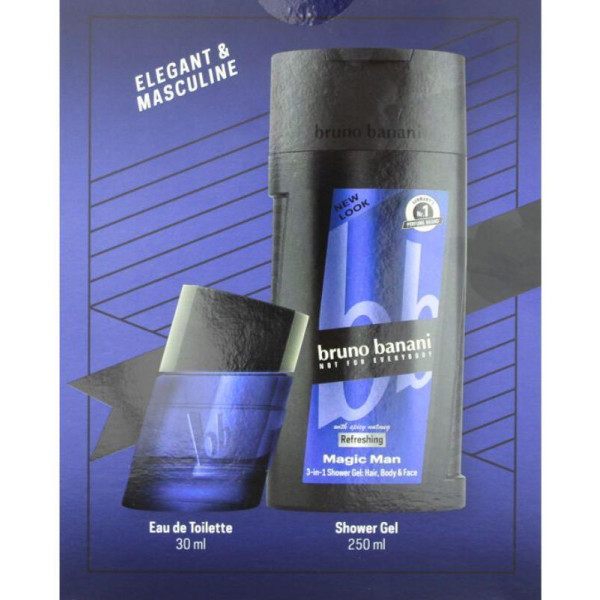 Bruno Banani Magic Man rinkinys vyrams (EDT, 30 ml + dušo želė, 250 ml)