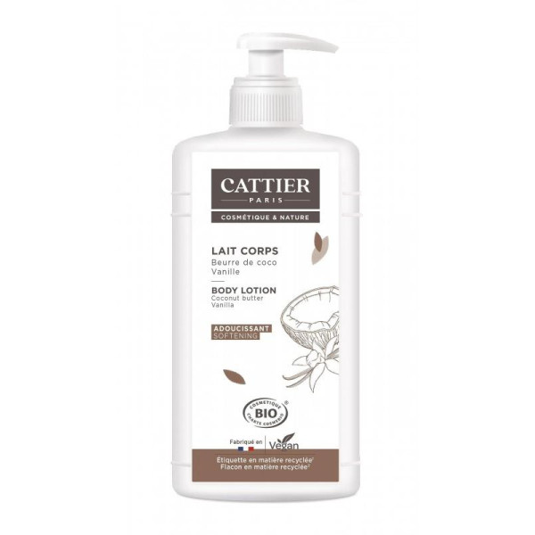 Cattier Coconut Vanilla Softening Body Milk kūno pienelis, 500 ml