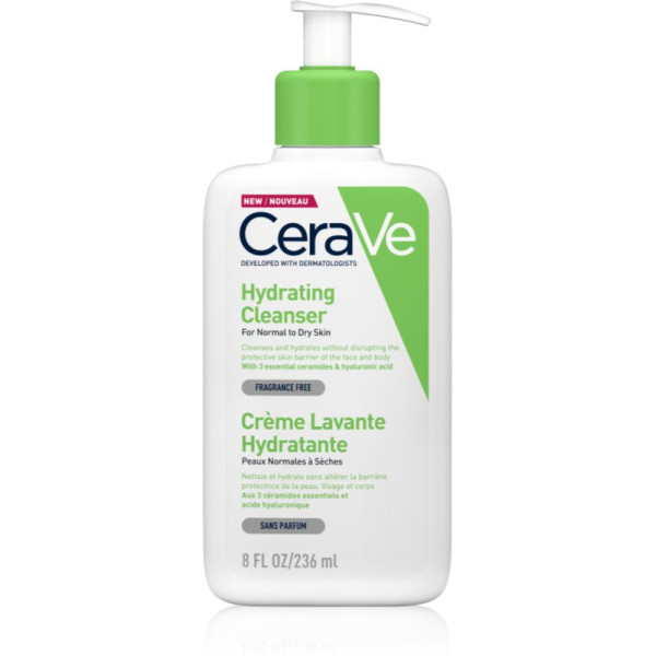 Cerave Hydrating Cleanser drėkinantis prausiklis, 236 ml