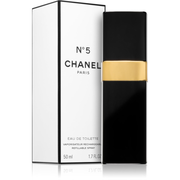 Chanel N°5  Refillable Spray EDT purškiamas tualetinis vanduo moterims, 50 ml