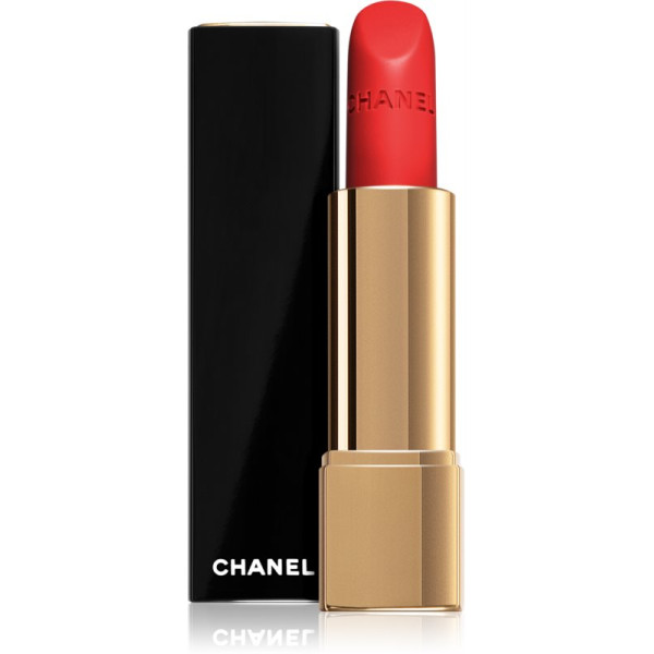 Chanel Rouge Allure Velvet Luminous Matte Lip Colour švytintys matiniai lūpų dažai, atspalvis: 57-Rouge Feu, 3.5 g