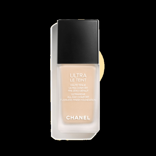 Chanel Ultra Le Teint Flawless Finish Fluid Foundation ilgai išliekanti tobulinanti kreminė pudra, matinis švytintis efektas, atspalvis: BR12, 30 ml