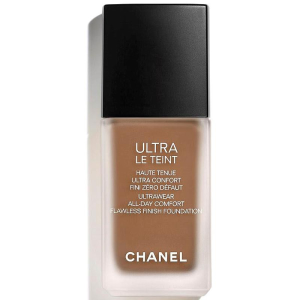 Chanel Ultra Le Teint Flawless Finish Fluid Foundation ilgai išliekanti tobulinanti kreminė pudra, matinis švytintis efektas, atspalvis: BR152, 30 ml