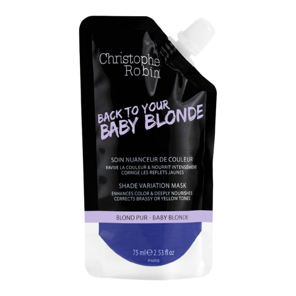 Christophe Robin SHADE VARIATION MASK - BABY BLONDE dažanti plaukų kaukė, 250 ml